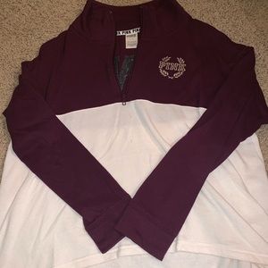 Victoria’s Secret Pink half zip sweatshirt
